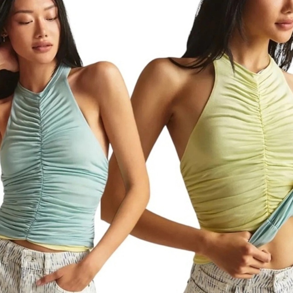 Pilcro reversible runched tank, XS